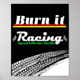 poster met race-esthetiekontwerp