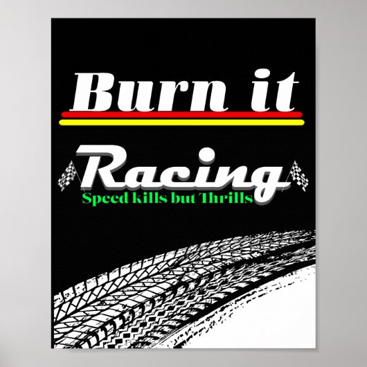 poster met race-esthetiekontwerp (Voorkant)