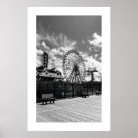 Poster met reuzenrad op de Seaside Heights Boardwa