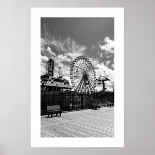 Poster met reuzenrad op de Seaside Heights Boardwa