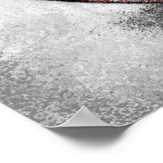 Poster met ripe aardbeien (Hoek)