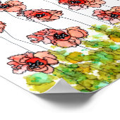 Poster met rode maffia's en kleurrijke rode maffia (Hoek)