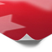 Poster met rode witte en blauwe sterren (Hoek)