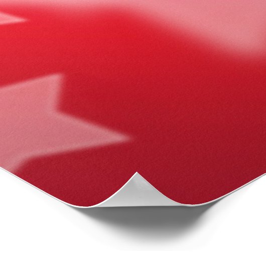 Poster met rode witte en blauwe sterren (Hoek)