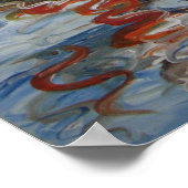 Poster met roeiboten (Hoek)