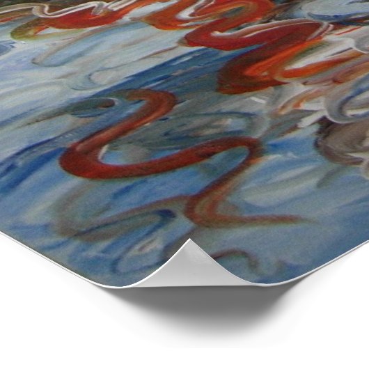 Poster met roeiboten (Hoek)