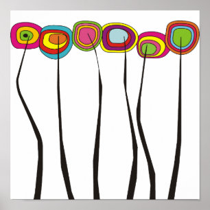 Poster met ronde kleuren