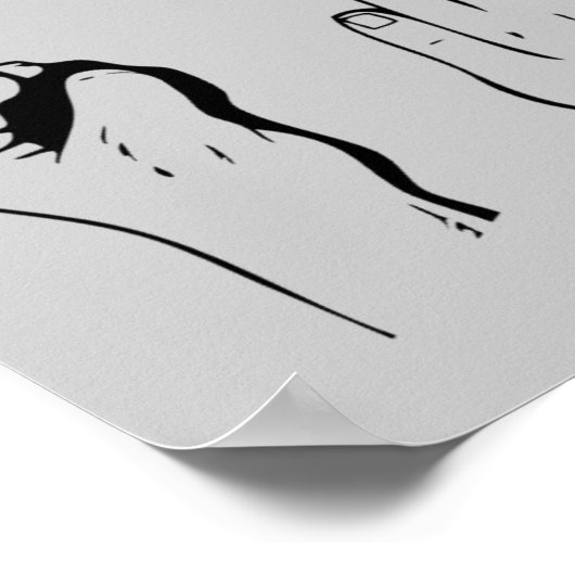 Poster met rotatieschaar (Hoek)