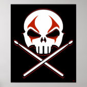 Poster met rots en rolstenen zware metalen Poster  (Voorkant)