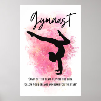 Poster met roze kleuren-plash-turnast