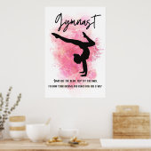 Poster met roze kleuren-plash-turnast (Keuken)