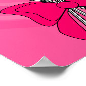 Poster met roze lolly (Hoek)