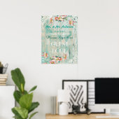poster met rustieke chic, trouw gastboekposter (Thuiskantoor)