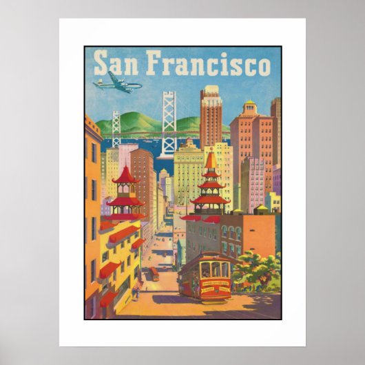 Poster met San Francisco Motive (Voorkant)