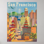 Poster met San Francisco Motive (Voorkant)