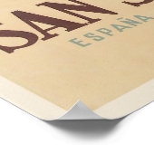 Poster met San Sebastian Adverteren Print (Hoek)