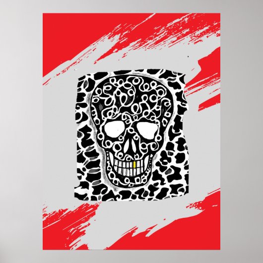 Poster met Schedelontwerp (Voorkant)
