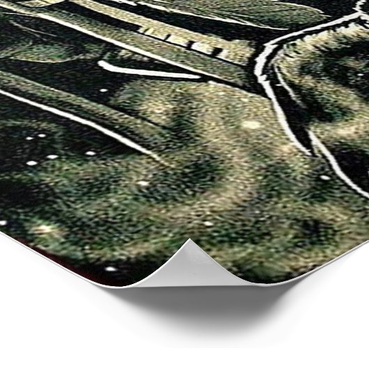 Poster met schilderen van Indiaas (Hoek)