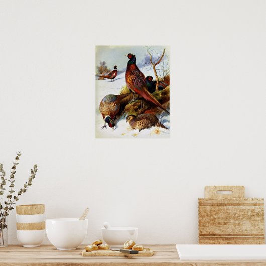 Poster met schilderingen / met ringvernedering (Keuken)