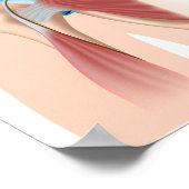 Poster met schouderbotsing van sportblaadjes (Hoek)