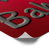 Poster met schuifwiel en Bah Humbug (Hoek)