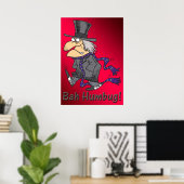 Poster met schuifwiel en Bah Humbug (Thuiskantoor)