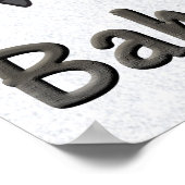 Poster met schuifwiel en Bah Humbug (Hoek)