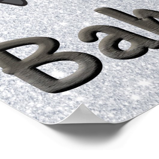 Poster met schuifwiel en Bah Humbug (Hoek)