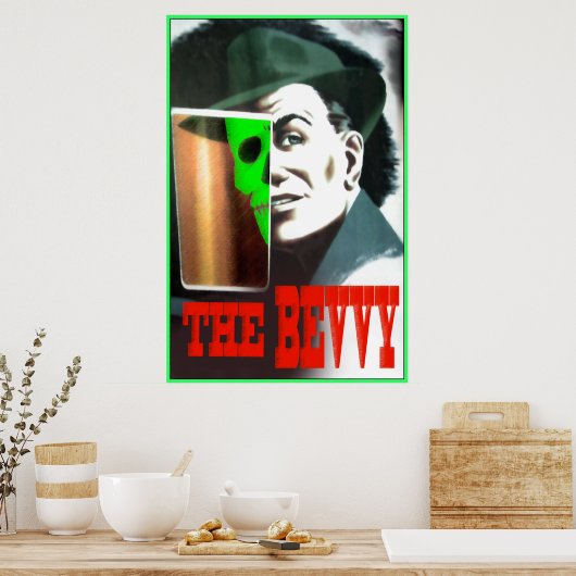 Poster met schuine rand (Keuken)