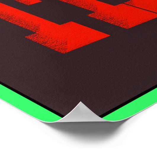  Poster met schuine rand (Hoek)