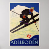 Poster met Ski Resort Print (Voorkant)