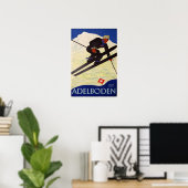 Poster met  Ski Resort Print (Thuiskantoor)