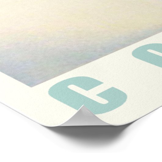 Poster met  skiafdrukken van Aspen (Hoek)