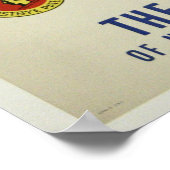 Poster met Skiing Print (Hoek)