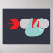 Poster met Sloth Rocket (Voorkant)