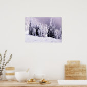 Poster met sneeuwbedekking (Keuken)