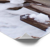 Poster met sneeuwbedekking (Hoek)