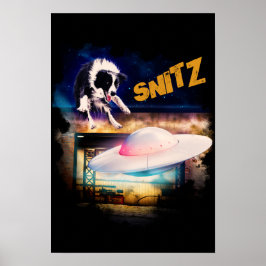 poster met Snitz van Bob's Saucer Repair