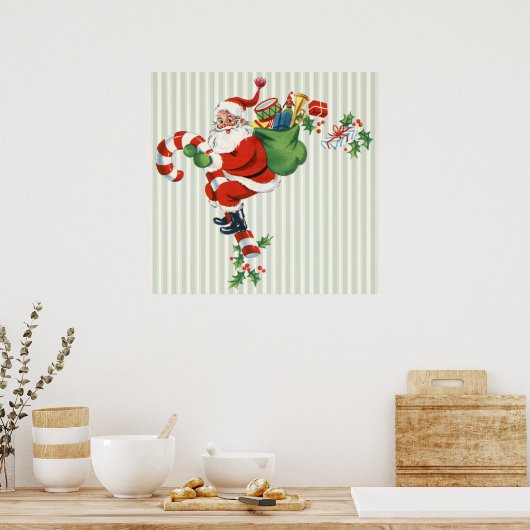 poster met snoeprietsanta (Keuken)