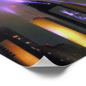 poster met spotlight-on-skyscrapers (Hoek)