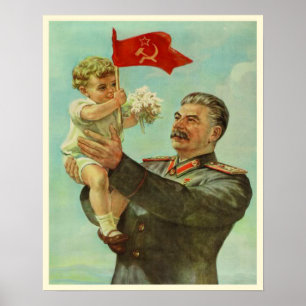 Poster met Stalin Propaganda Print