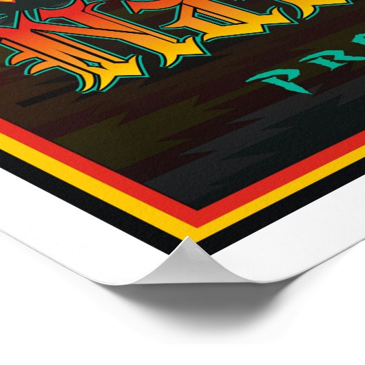 Poster met standaardwortels (Hoek)