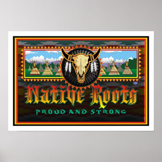 Poster met standaardwortels (Voorkant)