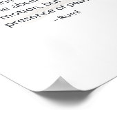 Poster met stilte citaat – Inspirerende vredesmure (Hoek)