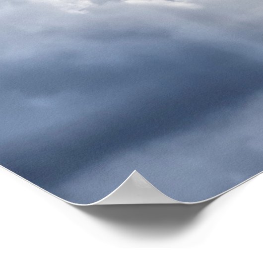 Poster met stormwolken (Hoek)