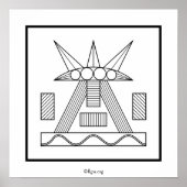 Poster met symbool voor vrouw/Vrouw (Voorkant)