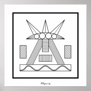 Poster met symbool voor vrouw/Vrouw