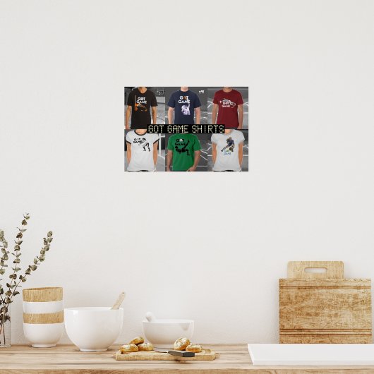 Poster met T-Shirt (Keuken)