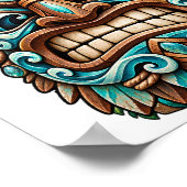 Poster met Teal Carved Guardian (Hoek)