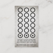 poster met theestempel klantenkaartje (Achterkant)